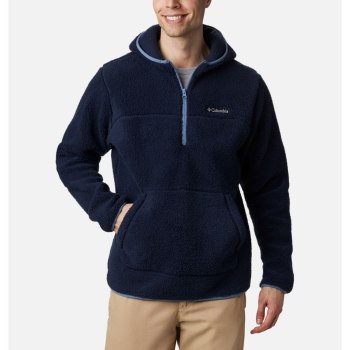 Columbia Muške Majice S Kapuljačom - Rugged Ridge II Hooded Sherpa Fleece Tamnoplave Plave Sive | HV